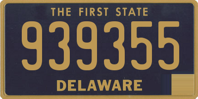 DE license plate 939355