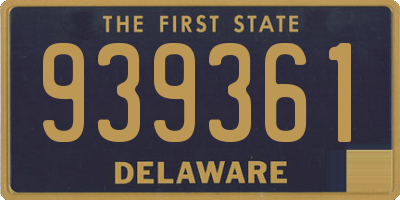 DE license plate 939361