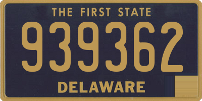 DE license plate 939362