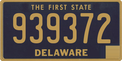 DE license plate 939372