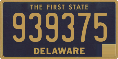 DE license plate 939375