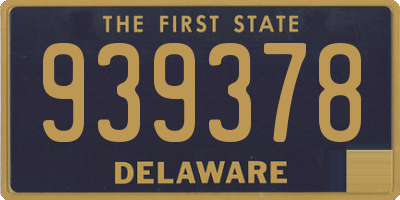 DE license plate 939378