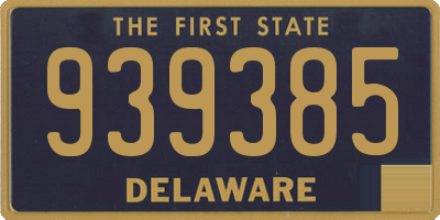 DE license plate 939385
