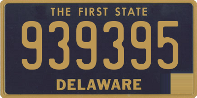 DE license plate 939395