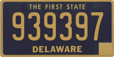 DE license plate 939397