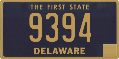 DE license plate 9394