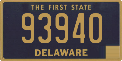 DE license plate 93940