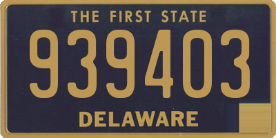 DE license plate 939403