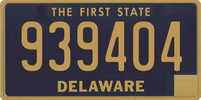 DE license plate 939404