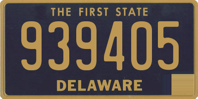 DE license plate 939405