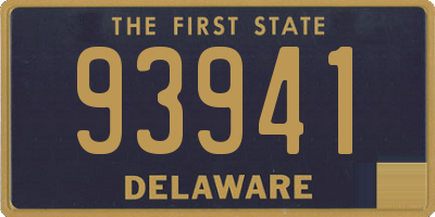 DE license plate 93941
