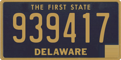 DE license plate 939417
