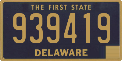 DE license plate 939419