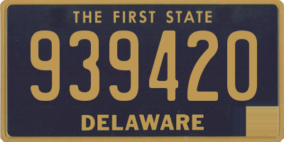 DE license plate 939420