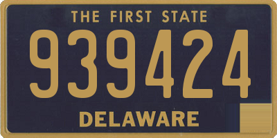 DE license plate 939424