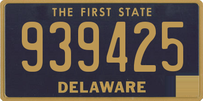 DE license plate 939425