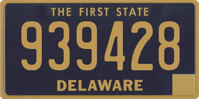 DE license plate 939428