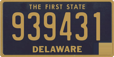 DE license plate 939431