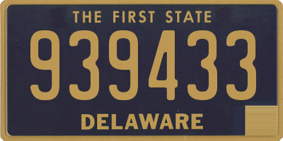 DE license plate 939433