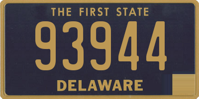 DE license plate 93944