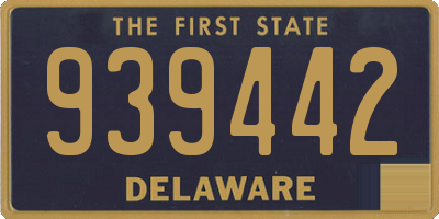 DE license plate 939442