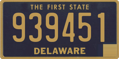 DE license plate 939451