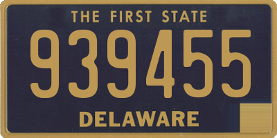 DE license plate 939455