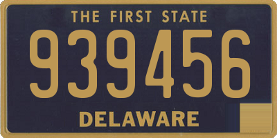 DE license plate 939456