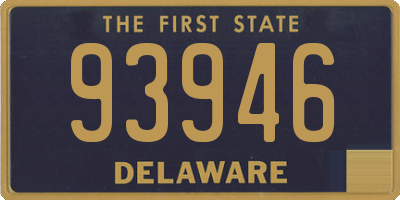 DE license plate 93946