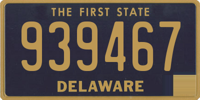 DE license plate 939467