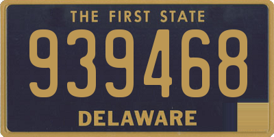 DE license plate 939468