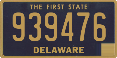 DE license plate 939476