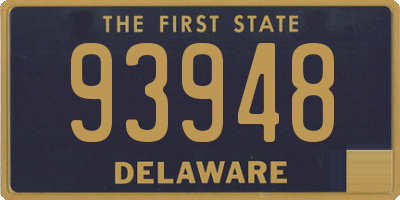 DE license plate 93948