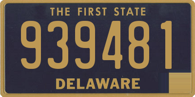 DE license plate 939481