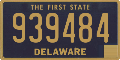 DE license plate 939484