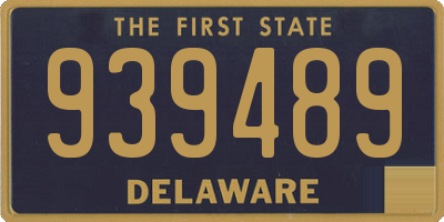 DE license plate 939489