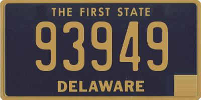 DE license plate 93949