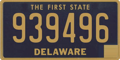 DE license plate 939496