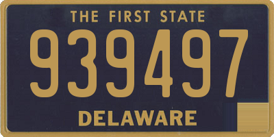 DE license plate 939497
