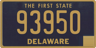DE license plate 93950
