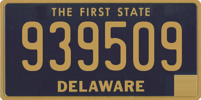DE license plate 939509