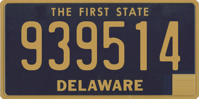 DE license plate 939514