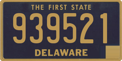 DE license plate 939521