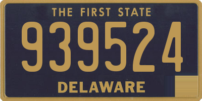 DE license plate 939524
