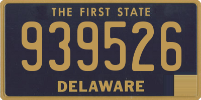 DE license plate 939526