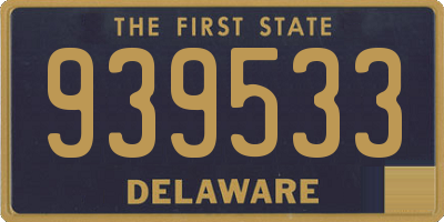 DE license plate 939533