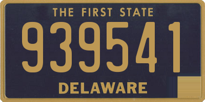 DE license plate 939541