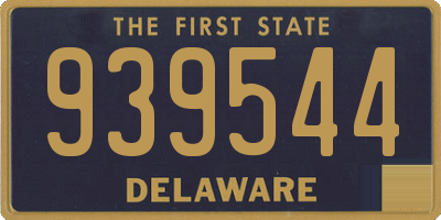 DE license plate 939544