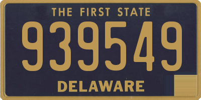 DE license plate 939549