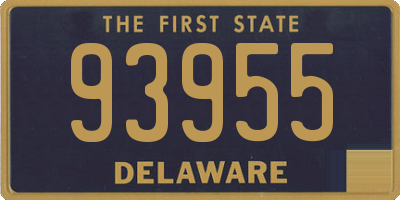 DE license plate 93955